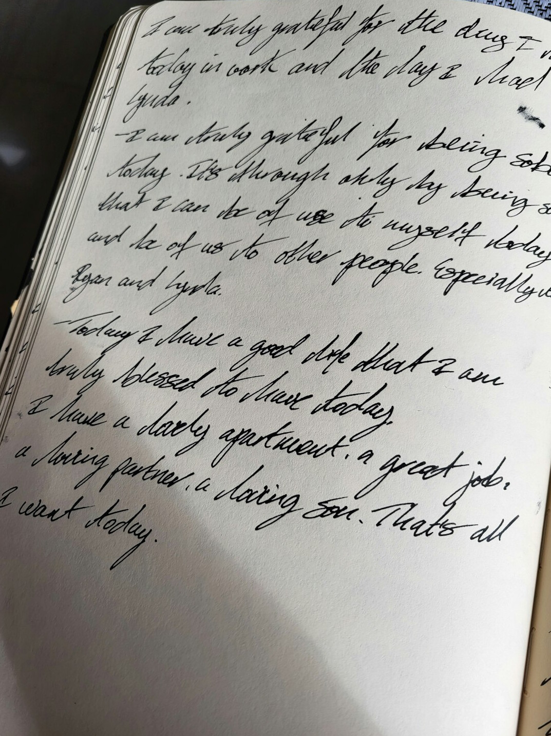 old handwritten diary pages