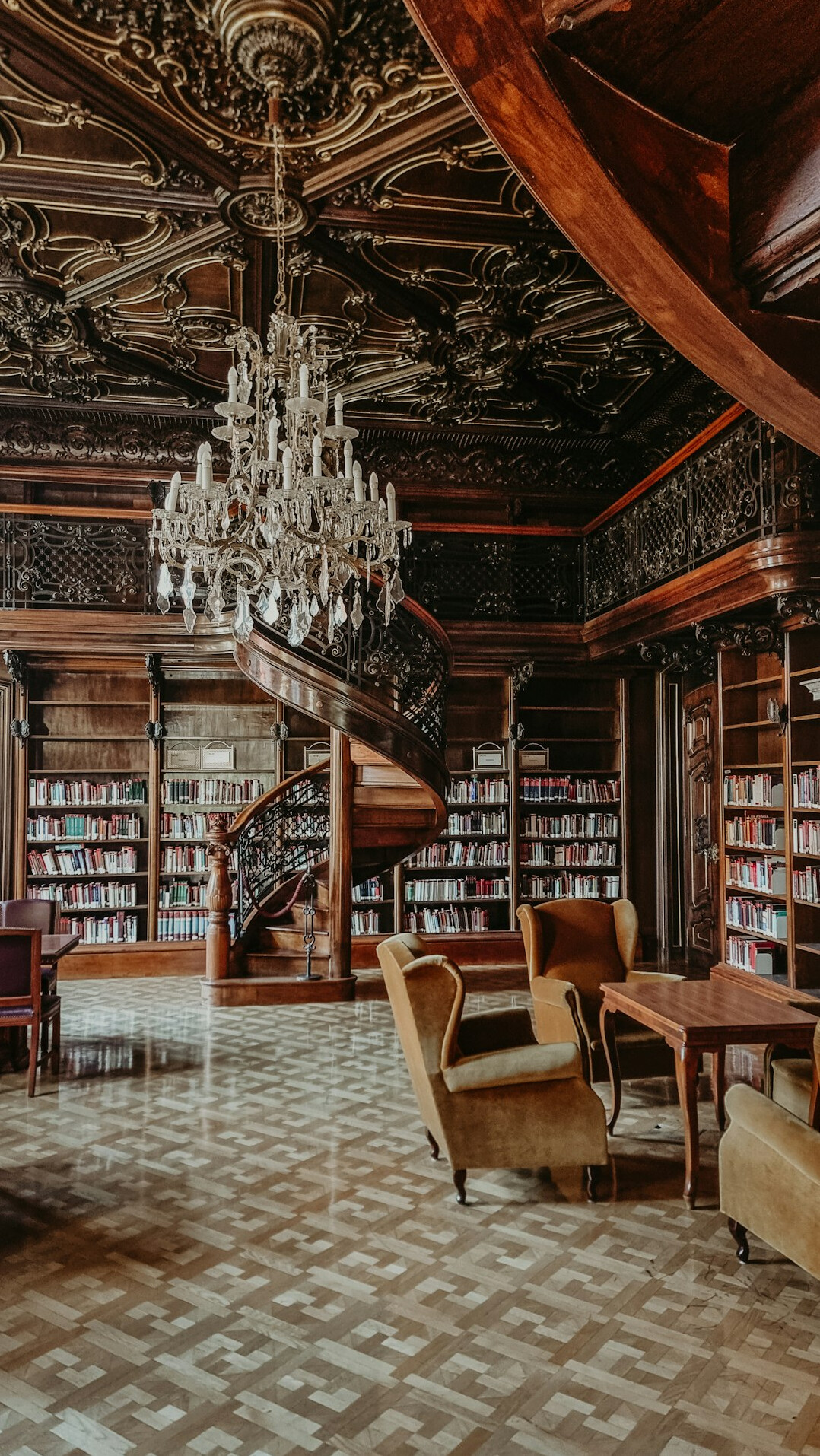 ancient library interior