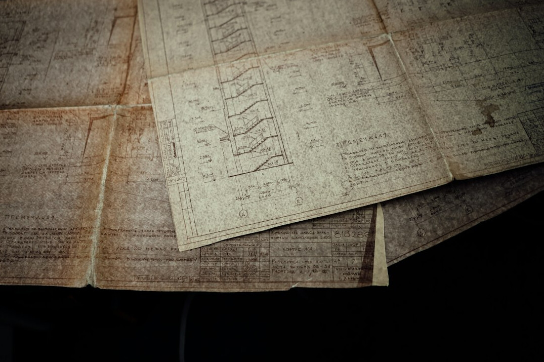 old manuscript on table