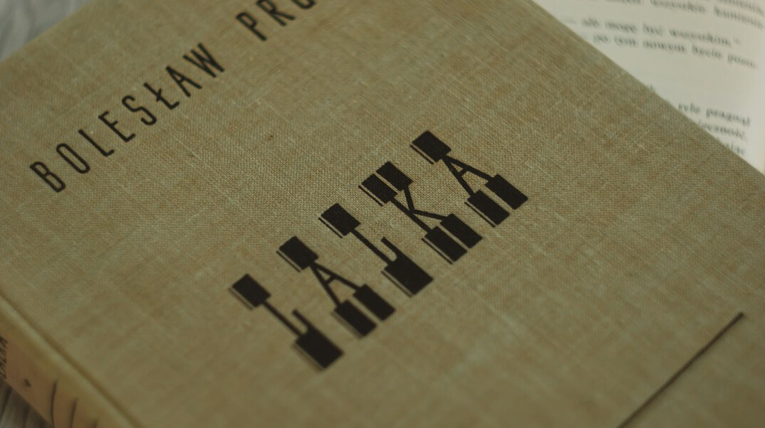 vintage polish book open